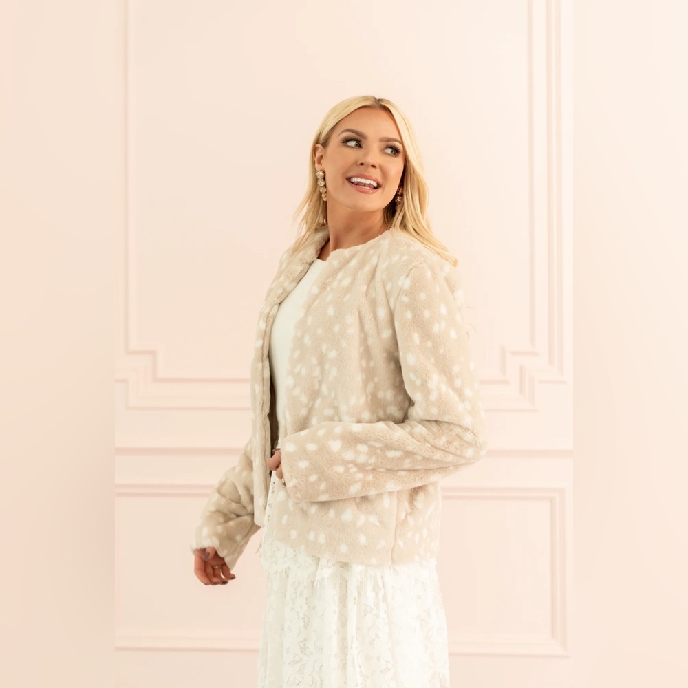 Rachel Parcell Faux Fur Jacket